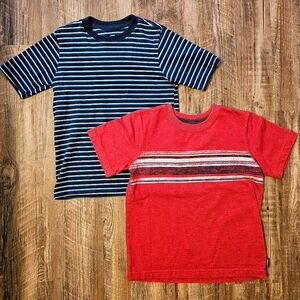 Size Small(6-7) Boy's Short Sleeve Stripe Shirt Bundle